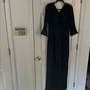 Black Bell Sleeve one piece jumpsuit.